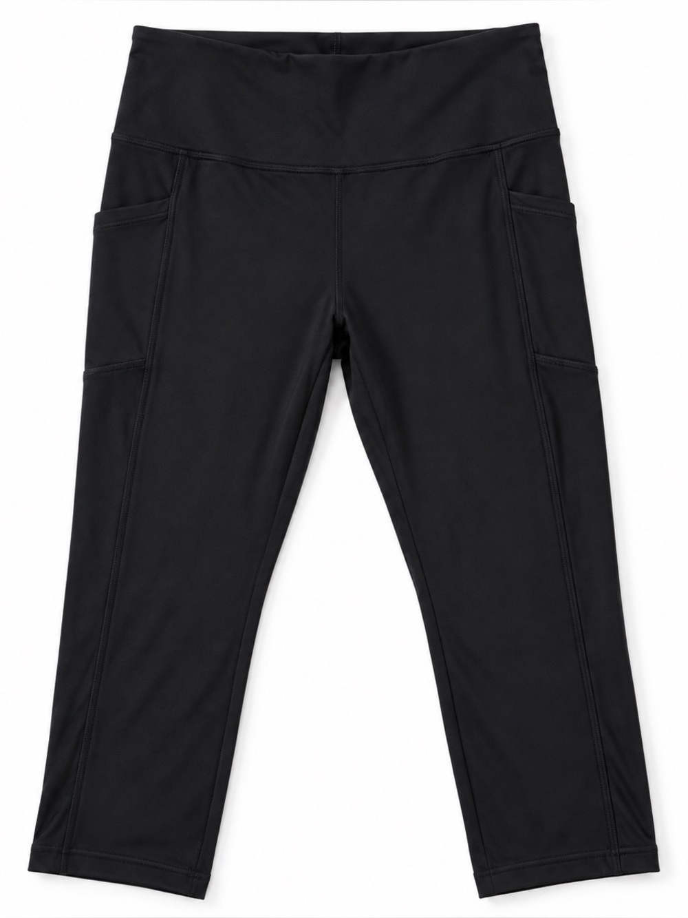 Avia Black Athletic Leggings with Side Pockets Size L 12-14